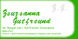 zsuzsanna gutfreund business card